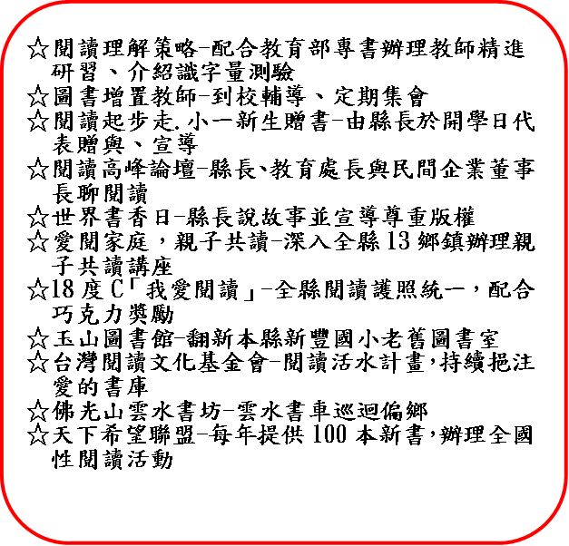 悅讀閱讀具體作法